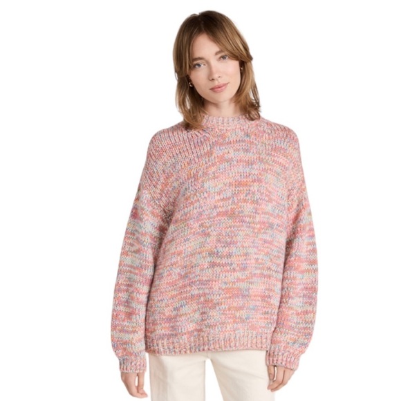 Velvet by Graham & Spencer Trix Alpaca Wool Blend Sweater Size Medium NWT Multi - Picture 3 of 10